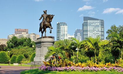 Standbeeld van George Washington in Boston