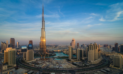 Dubai overview stad Burj Khaligafa
