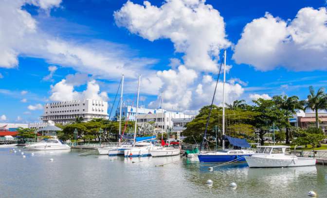 De haven van Bridgetown