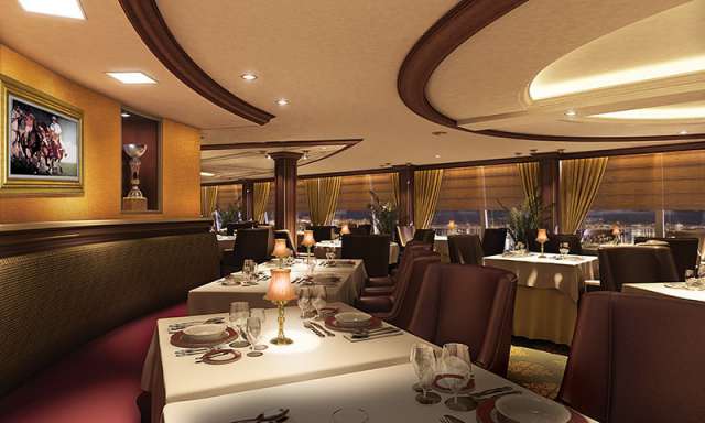 Restaurant van schip Oceania