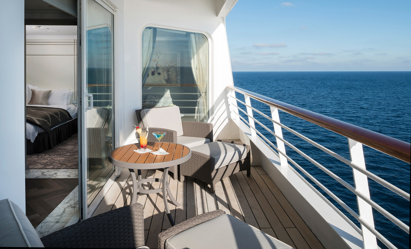 Balkon op Crystal cruises