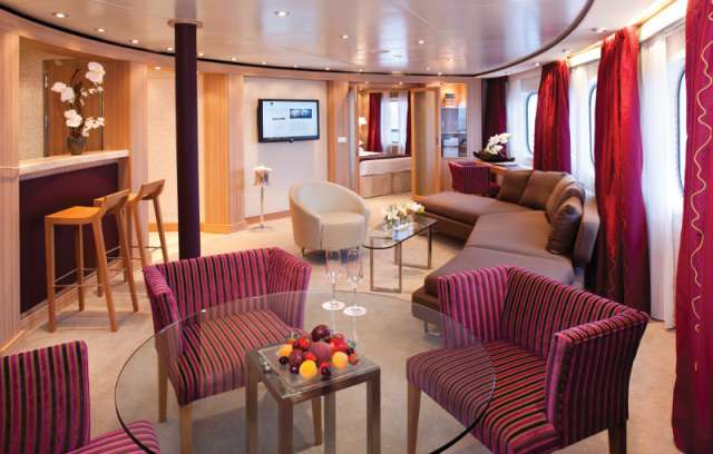 Owner Suite op Seabourn Sojourn schip