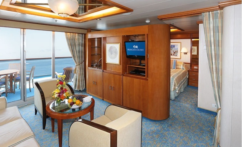Een suite op de Sea Princess van Princess Cruises