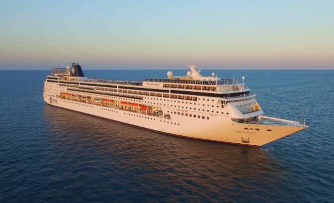 De MSC Sinfonia van MSC Cruises