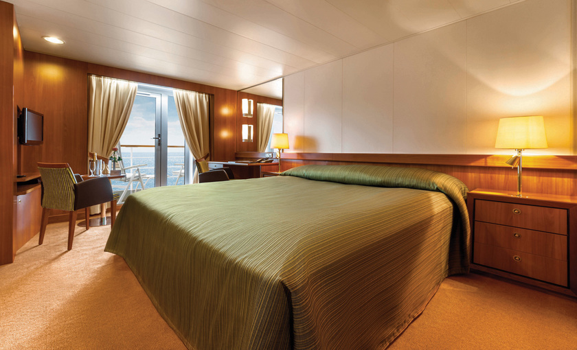 Een balkonhut op de Bremen van Hapag Lloyd