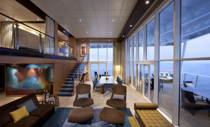 Een duplex suite op de Allure of the seas van Royal Carribean
