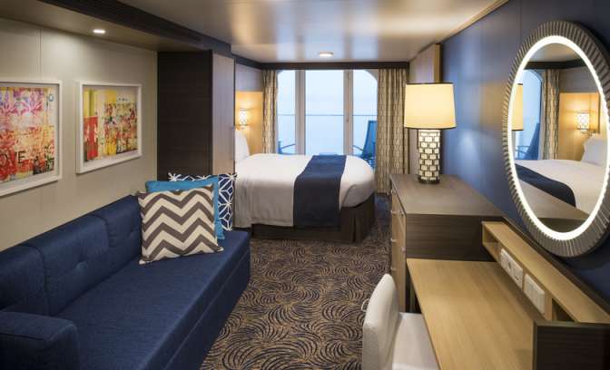 Een balkonhut op de Anthem of the Seas van Royal Caribbean