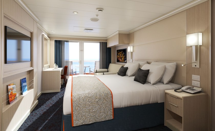 Balkonhut op Koningsdam cruiseschip