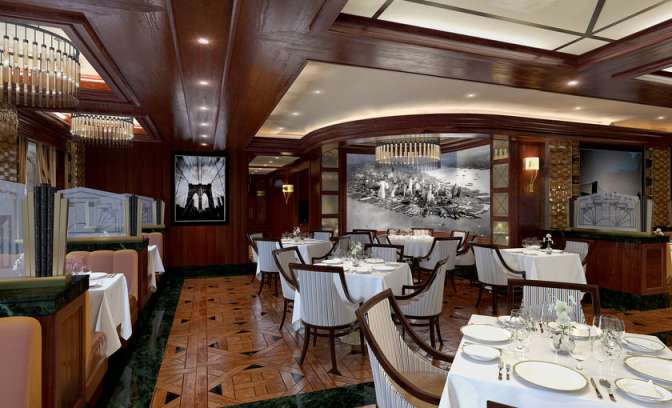 Een restaurant op Majestic Princess