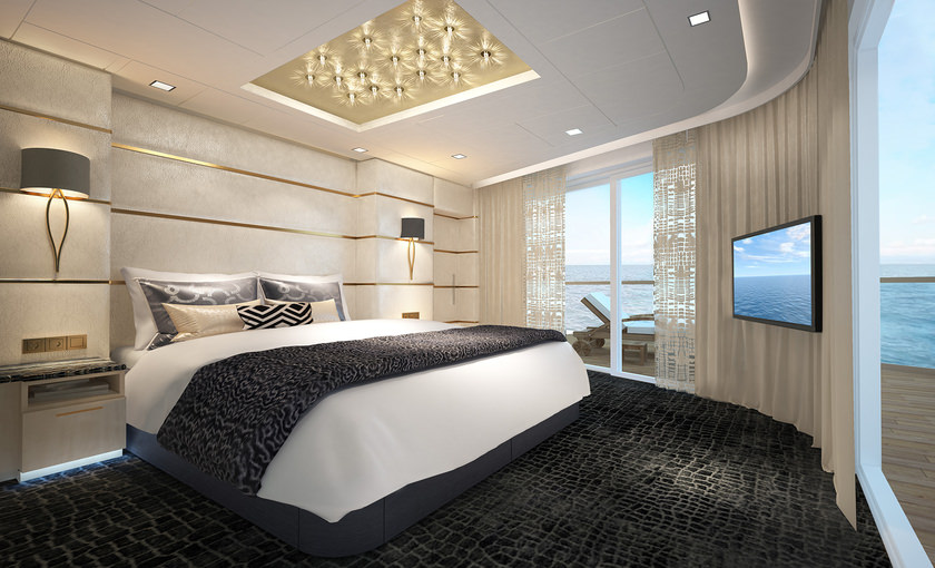 Haven deluxe owner suite op de Norwegian Bliss