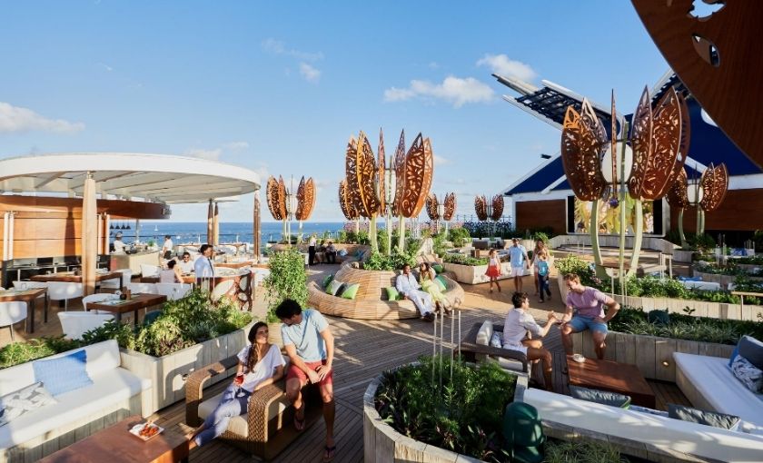 Celebrity Apex rooftop bar and garden