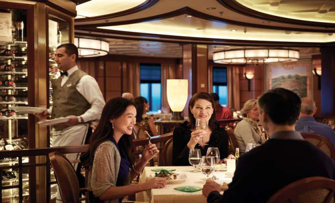 Een diner op de Regal Princess van Princess Cruises