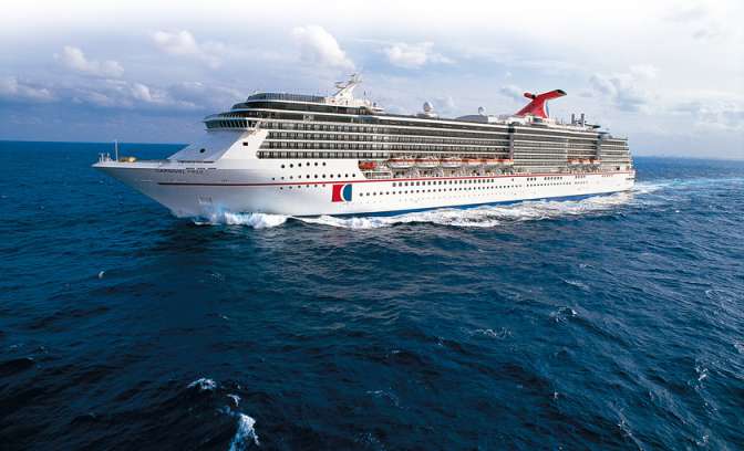 Carnival Pride van rederij Carnival op zee