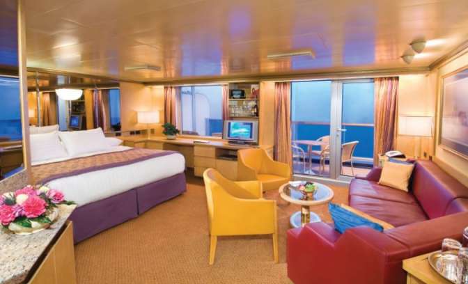 Een suite op de Oosterdam van Holland America Line