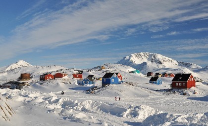 Kleurrijke huisjes in Groenland
