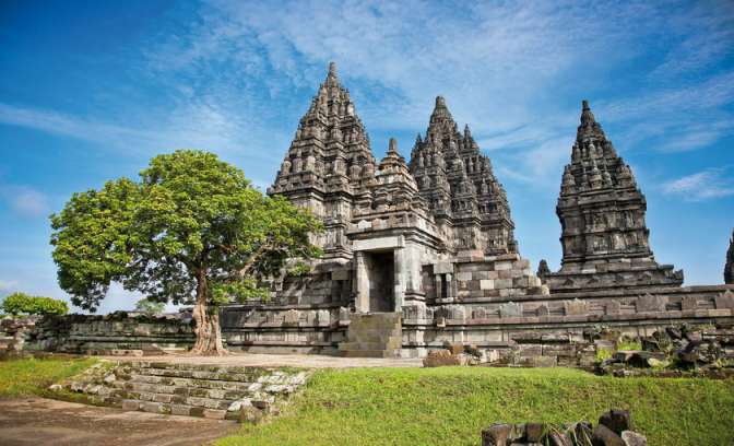 Prambanan tempel op Java in Indonesië